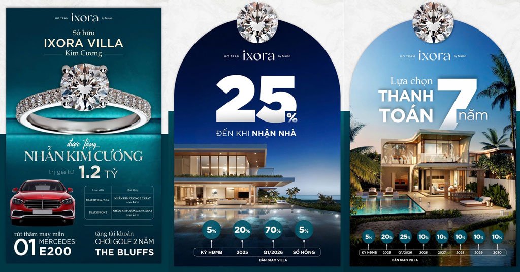 Chính sách bán hàng biệt thự Ixora Hồ Tràm mới nhất 2025