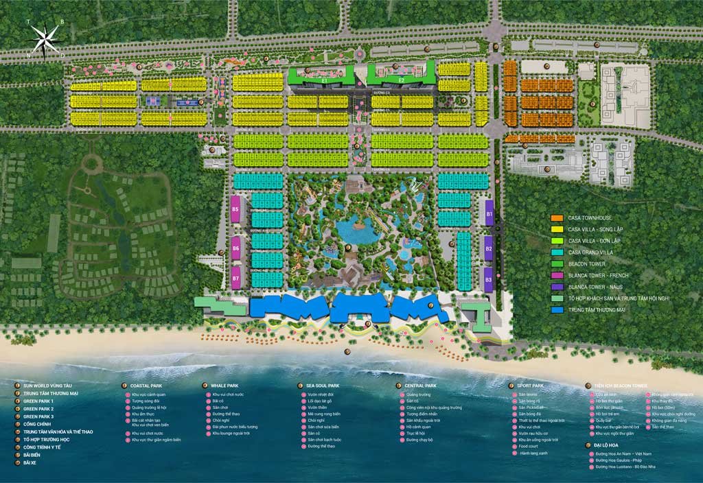 Mặt bằng dự án Blanca City Vũng Tàu