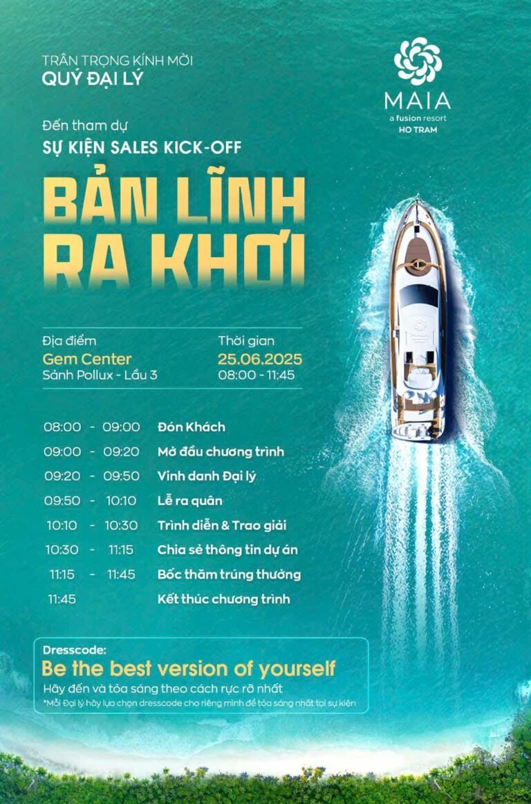 Thư mời tham dự sự kiện Sales Kick-off Sun Thanh Đa