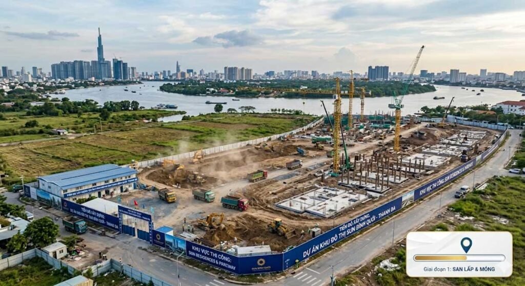 Tiến độ xây dựng dự án Sun Thanh Đa mới nhất