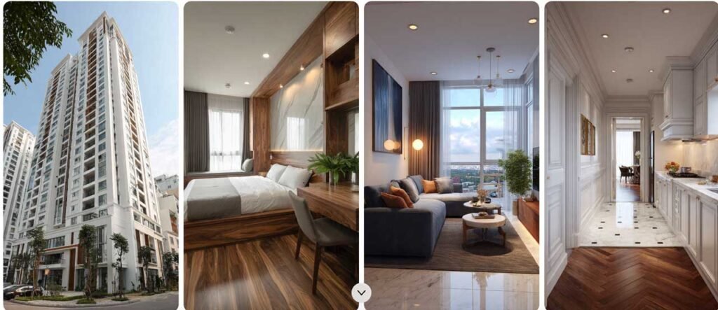 1 vài mẫu căn hộ Sun Thanh Đa do AI tạo