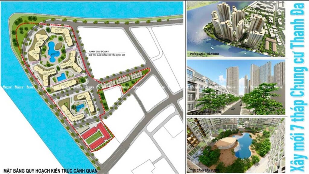 Mặt bằng quy hoạch kiến trúc cảnh quan Masteri Thanh Đa