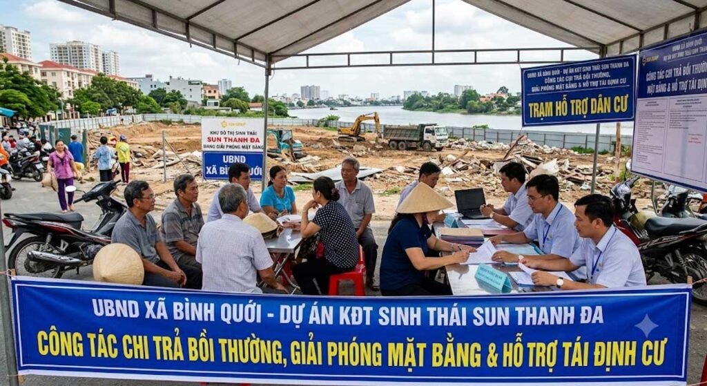 Bồi thường giải phóng mặt bằng Sun Thanh Đa