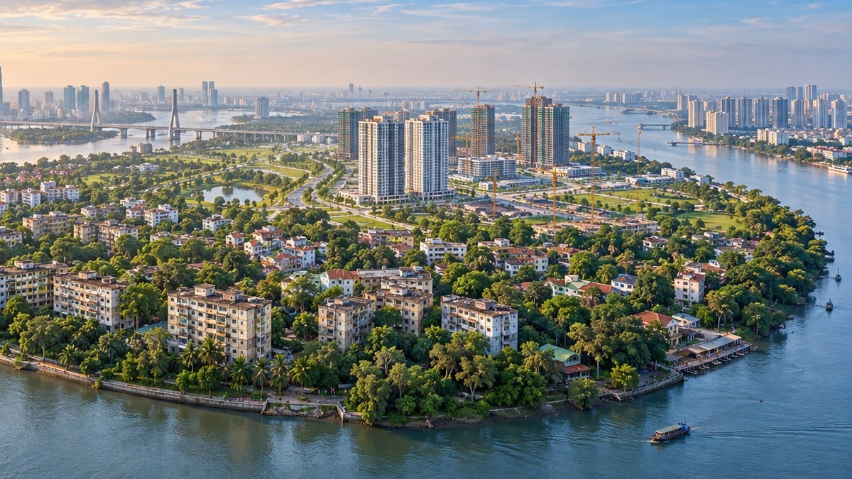 Không gian đô thị sinh thái dự kiến tại Thanh Đa